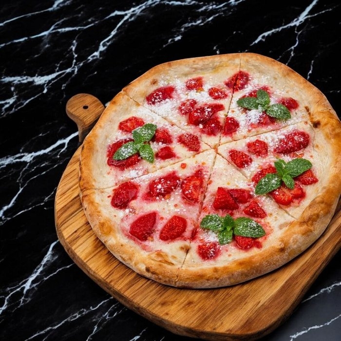 Пицца-Десерт сладкая клубника